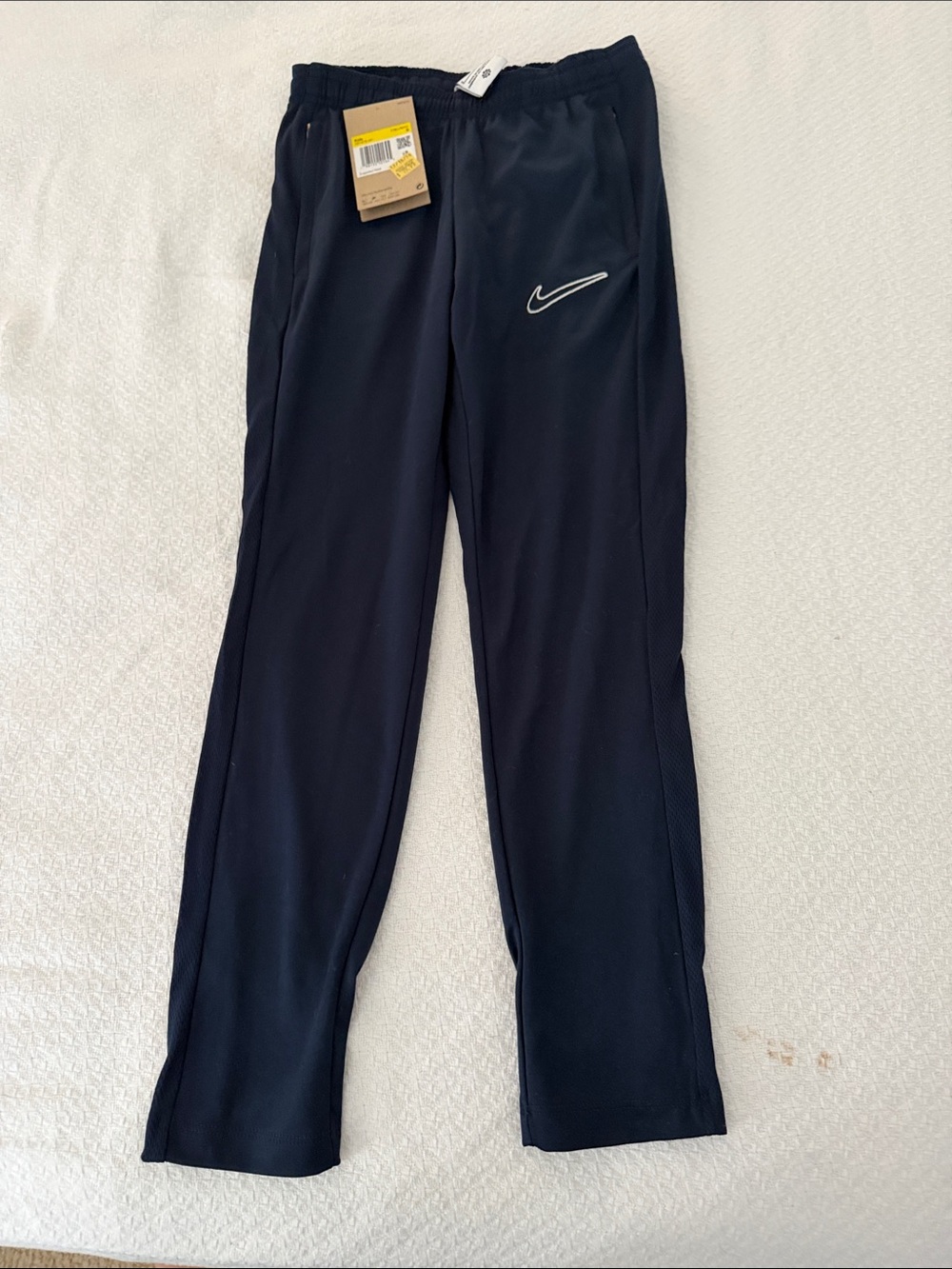 Nike Kids Black Track Pants with Reflective Swoosh